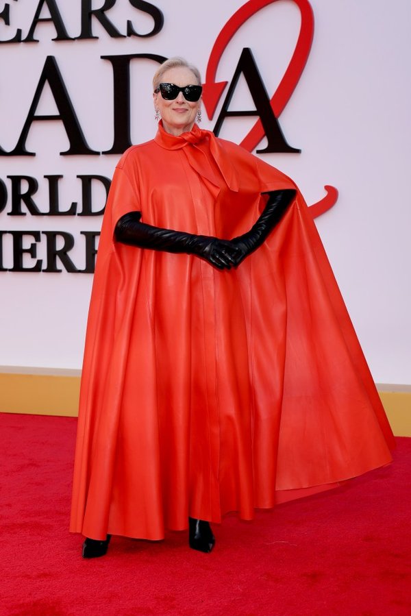 Streep (en la foto, durante el estreno mundial de "El diablo viste de Prada 2" el mes pasado) inicialmente se negó a interpretar a Miranda Priestly en la película original de 2006.Imágenes de Getty