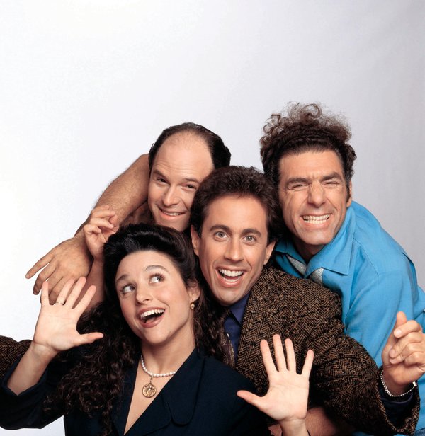 Elaine y Jerry (en la foto junto a Richards y Alexander en una instantánea del reparto) siguieron siendo amigos a lo largo de toda la serie.©Columbia Tristar/Cortesía de Everett Collection