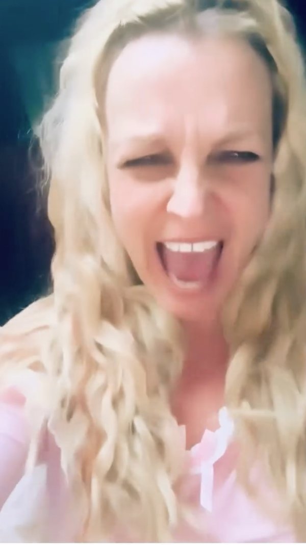 Britney Spears se dirigió a sus fans por primera vez (como se ve en la foto) desde que supuestamente tuvo un "arrebato" en un restaurante a principios de esta semana.Britney Spears/ Instagram