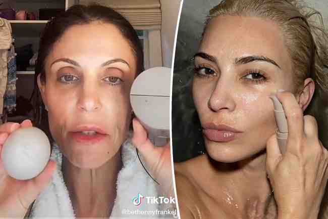 Bethenny Frankel no se contuvo al revisar los productos de la nueva linea de cuidado de la piel de Kim Kardashian