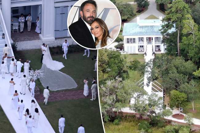 El brunch posterior a la boda de Jennifer Lopez y Ben Affleck comenzo en Georgia despues de sus lujosas nupcias