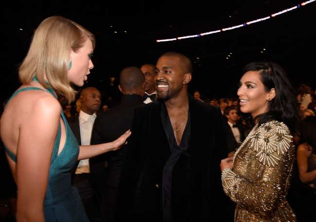 Swift Kim Kardashian y Kanye West fotografiados aqui en 2015 han estado enemistados durante anos