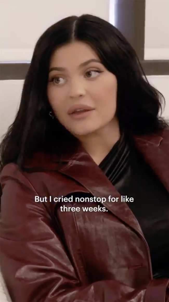 Kylie Jenner insinuo que experimento depresion posparto despues de la llegada de su bebe en febrero