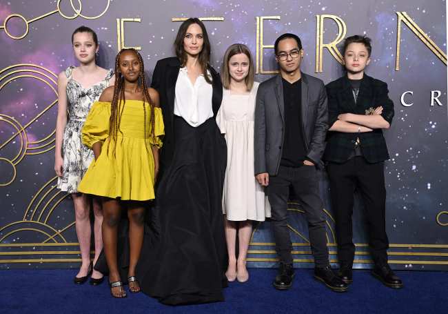 Pitt comparte la custodia de los hijos menores con Jolie