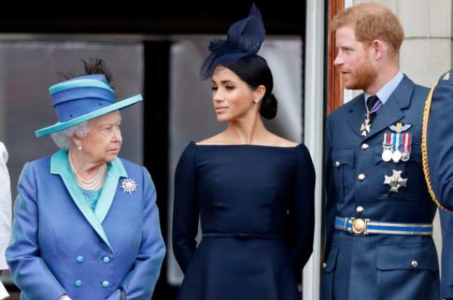El principe Harry aqui con su esposa Meghan Markle ha hablado de su relacion especial con su difunta abuela la reina Isabel