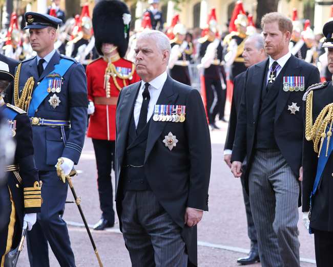 Al principe Andrew y al principe Harry se les habia prohibido previamente usar sus uniformes militares