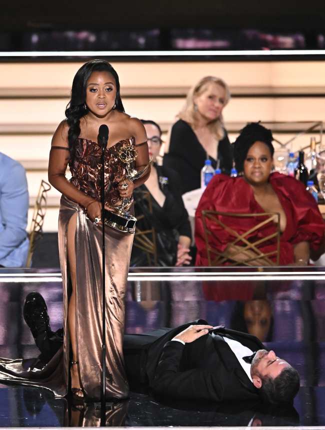 Jimmy Kimmel se disculpo con Quinta Brunson por su broma de los Emmy que salio mal