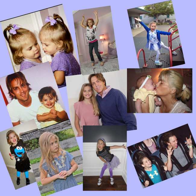 Birkhead publico un collage con fotos de Dannielynn con sus padres