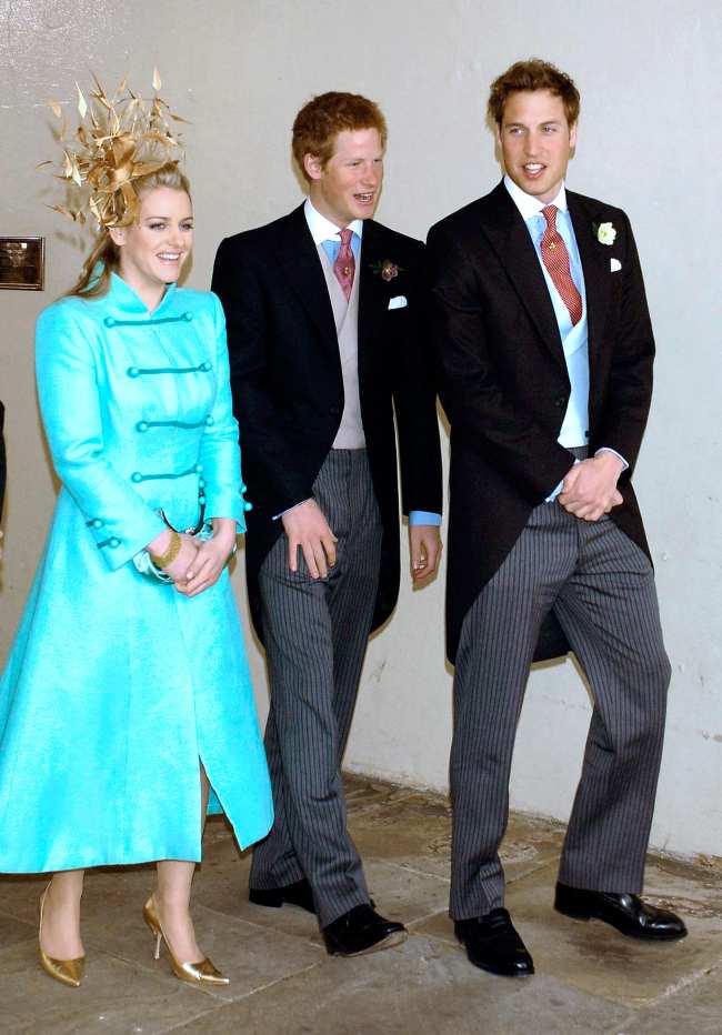 El principe Harry y el principe William fueron invitados a la boda de Laura en 2006