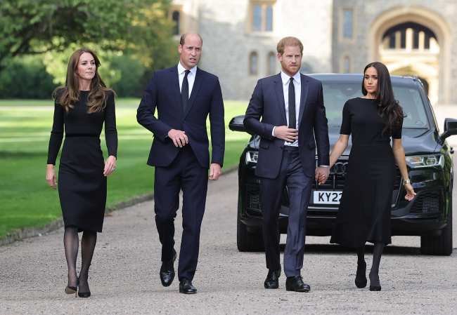 El principe William y Kate Middleton tambien se unieron a la salida del sabado