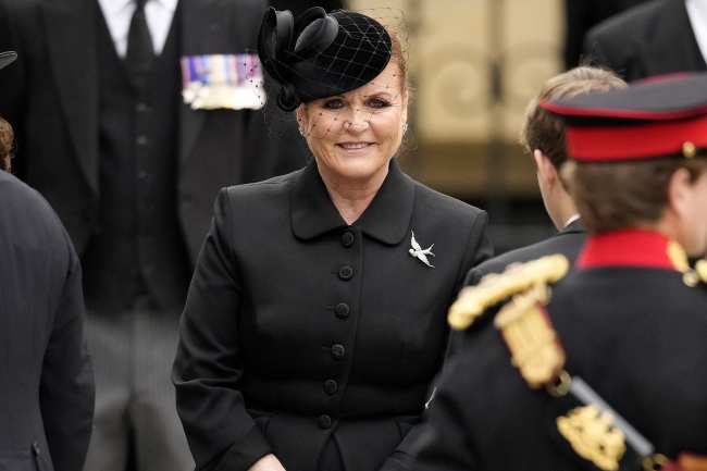 Sarah Ferguson asistio al funeral de la reina Isabel II