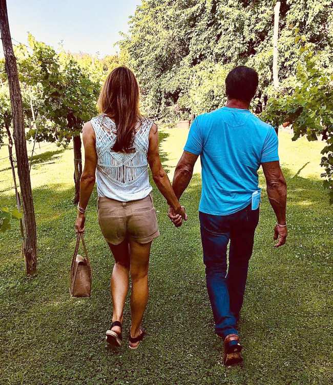A principios de esta semana Stallone publico una foto con su ex esposa en Instagram