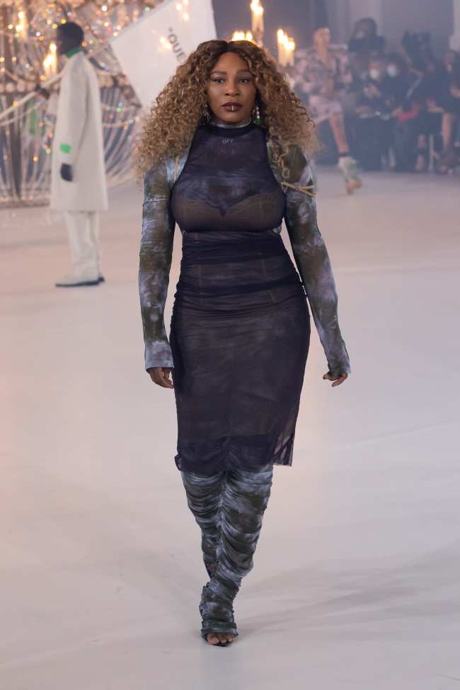 Williams desfilo en el ultimo desfile de OffWhite de Abloh durante la Semana de la Moda de Paris este febrero