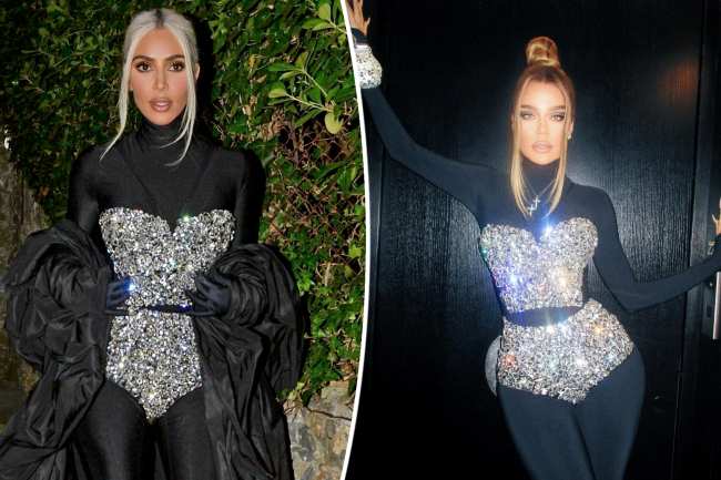              No es solo Kim Khloe se robo su look mientras apoyaba su colaboracion con Dolce  Gabbana el mes pasado            