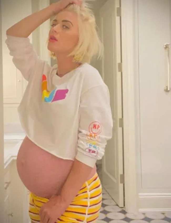              Perry revealed she was having a baby girl in April 2020            