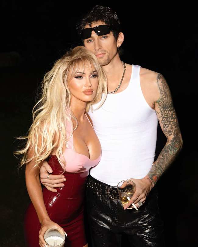              Tambien se vistieron como Tommy Lee y Pamela Anderson            