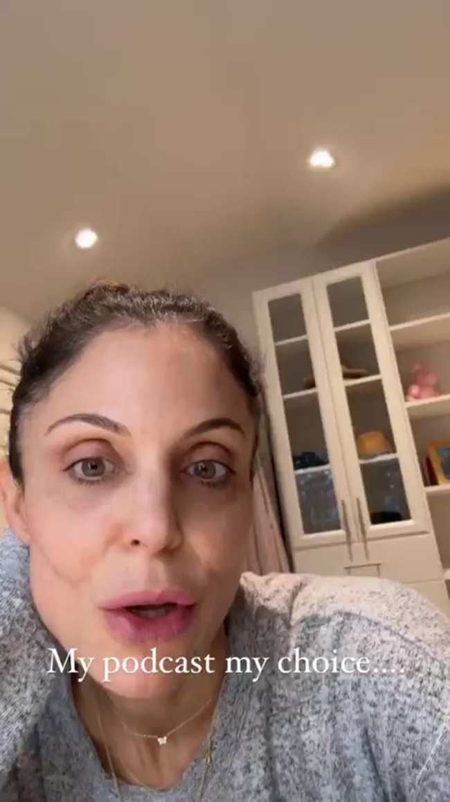              Bethenny Frankel se dirigio a quienes la han criticado por lanzar un podcast de repeticion de Real Housewives            