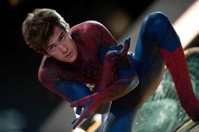 EL INCREIBLE SPIDERMAN Andrew Garfield como SpiderMan 2012 ph Jamie TruebloodColumbia Pictures
