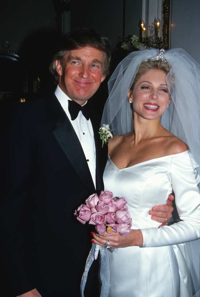              Maples estuvo casada con Donald de 1993 a 1999            