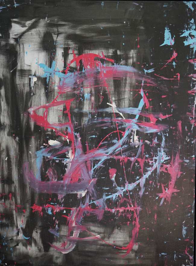              Pink llamo a la pintura abstracta una obra maestra             
