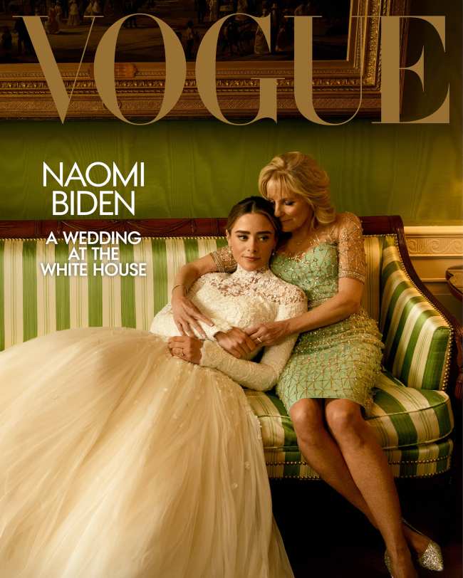              Naomi poso con su Nana Jill Biden para una sesion de fotos de Vogue            