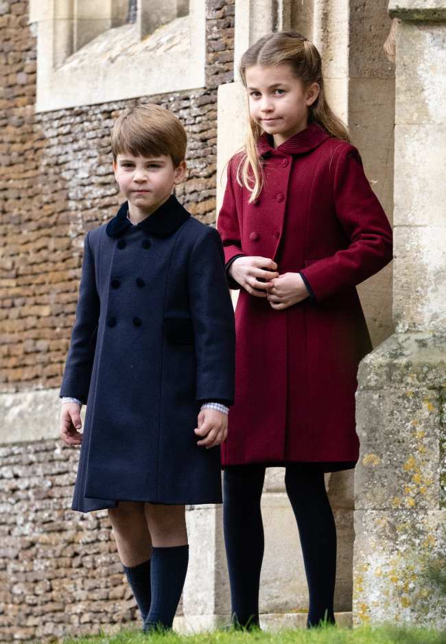 El principe Louis y la princesa Charlotte