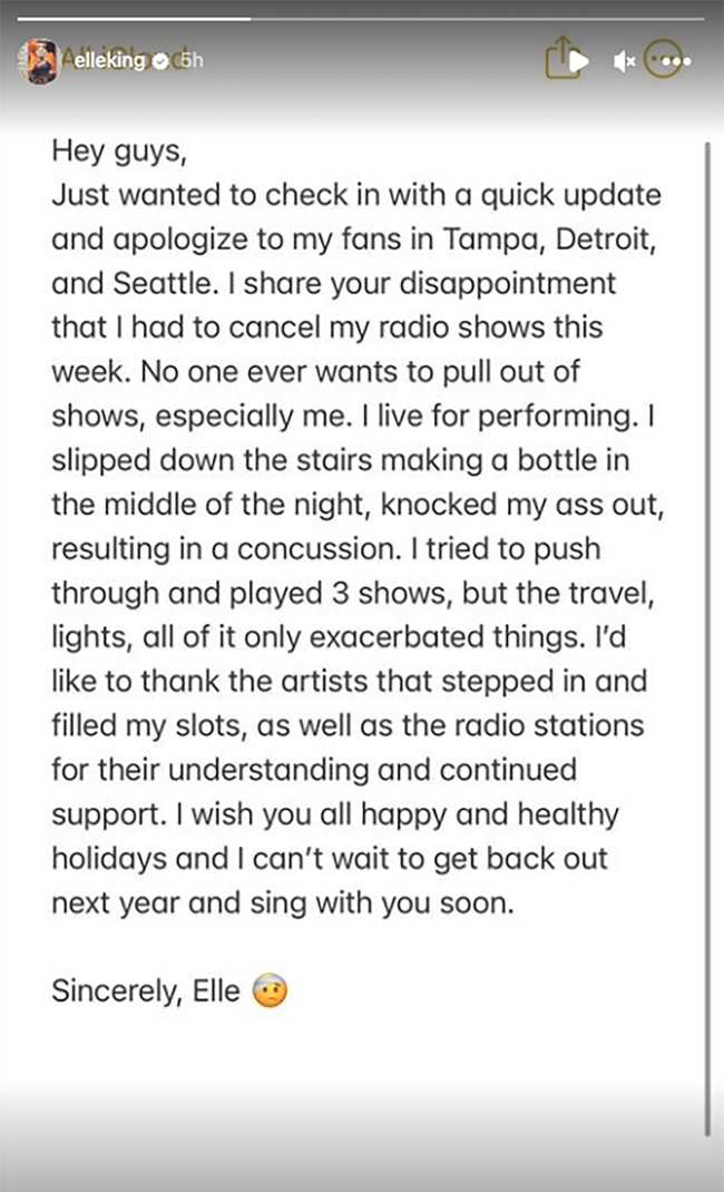              La cantante anuncio la noticia en su historia de Instagram            