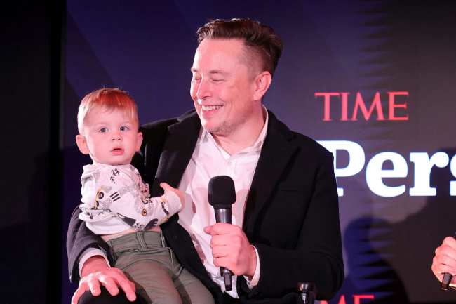 Elon Musk y su hijo X