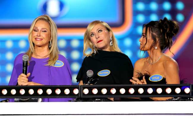              The entire RHOBH cast took part in a Family Feud game during which Hilton poked fun at her tequilarelated drama            