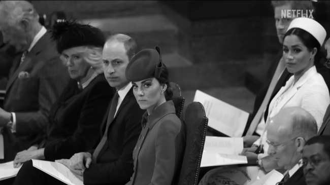              Una foto del principe William y la princesa Kate de aspecto helado aparece en el trailer de Harry  Meghan            