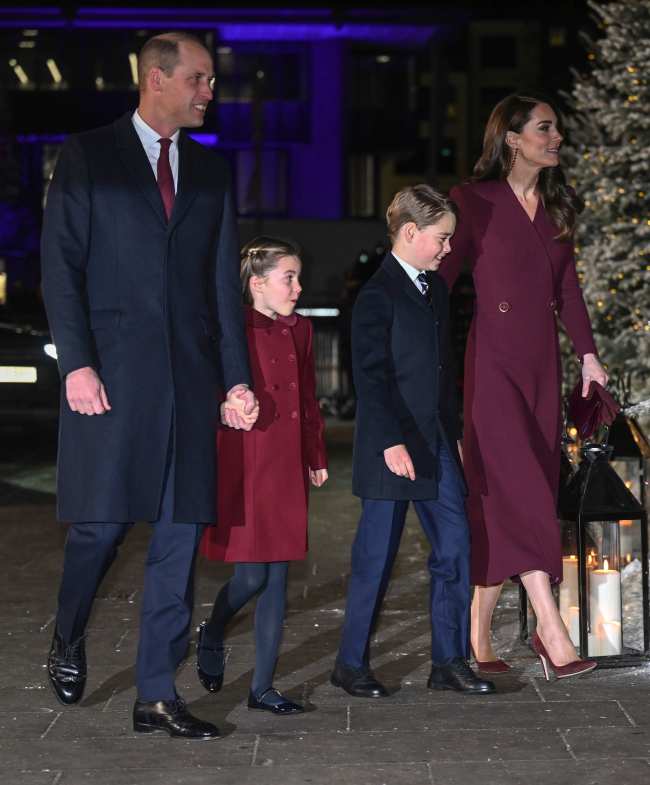              La familia real asistio el jueves al segundo concierto anual de Navidad de Kate Middleton            
