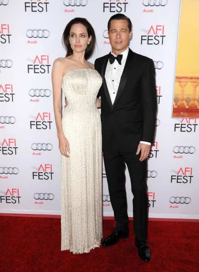 Angelina Jolie y Brad Pitt en la alfombra roja