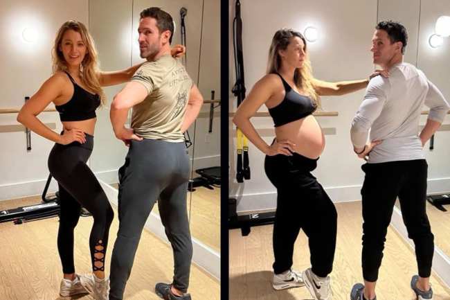              Blake Lively bromeo sobre su programa de ejercicios no esta funcionando en medio de su embarazo            