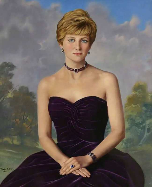              La princesa Diana se desempeno como presidenta del Royal Marsden Hospital donde ahora cuelga esta pintura             