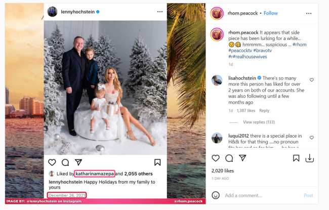              La estrella de Real Housewives of Miami critico a la modelo por comprometerse con el contenido de Lenny y ella al menos un ano antes de su divorcio            