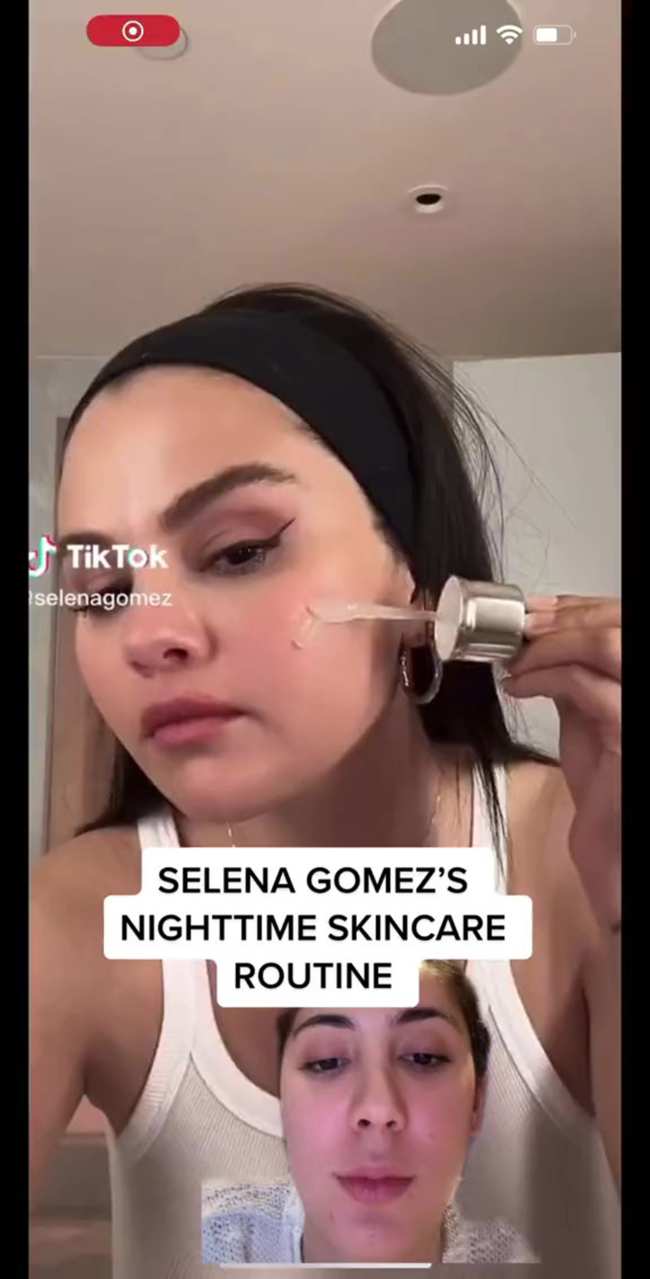              La rutina de cuidado de la piel de Selena Gomez esta dejando a los fanaticos confundidos            
