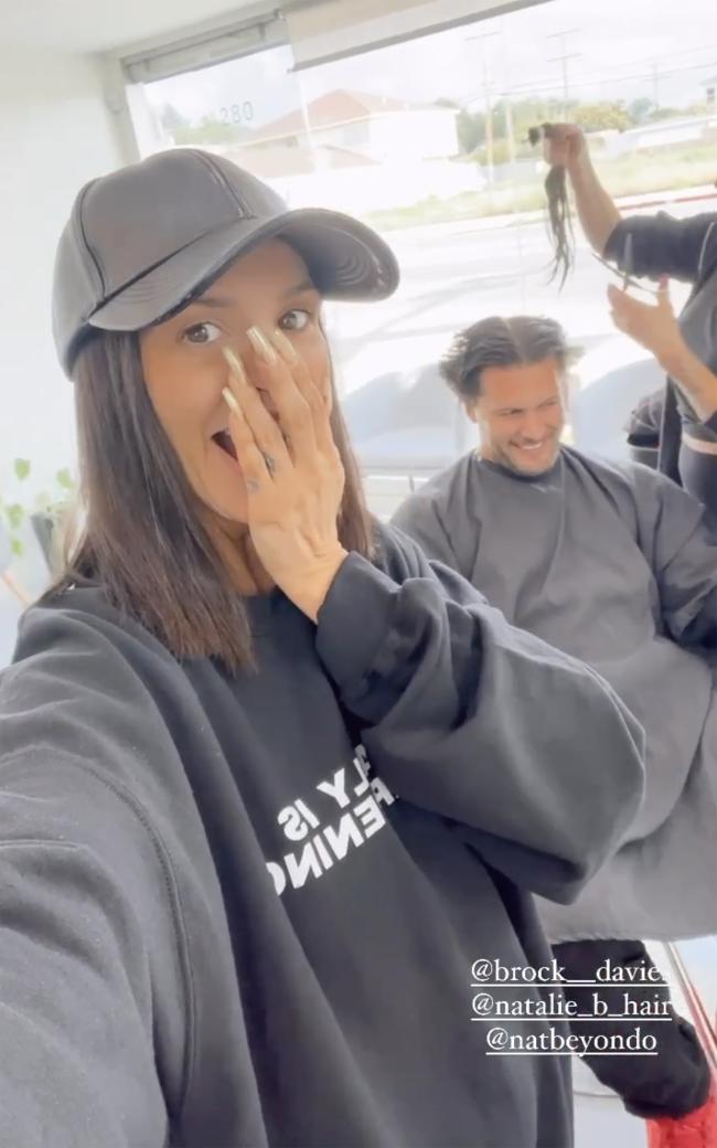 Scheana Shay mostro el corte de su esposo en su Instagram