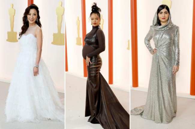 Las celebridades mejor vestidas en los Oscar 2023 Michelle Yeoh Rihanna y mas