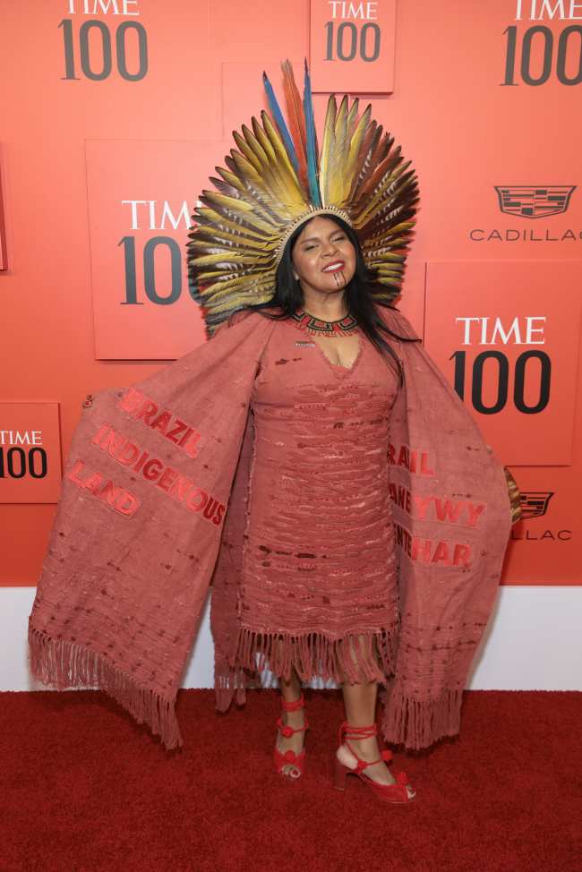 Guajajara tambien fue homenajeado en la Gala TIME100 el ano pasado