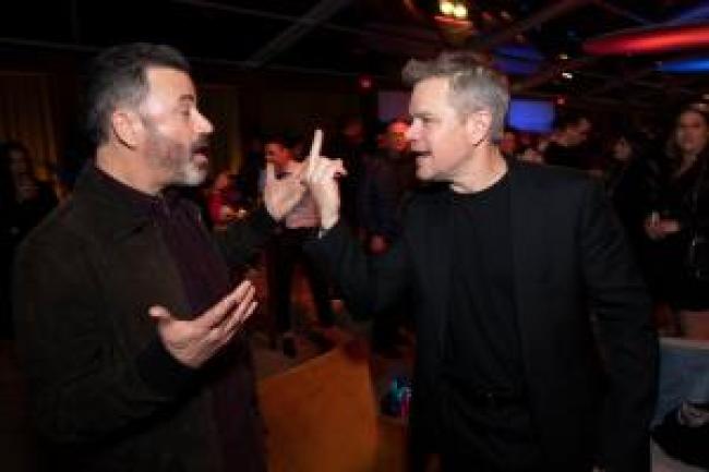 Fotos de Matt Damon y Jimmy Kimmel