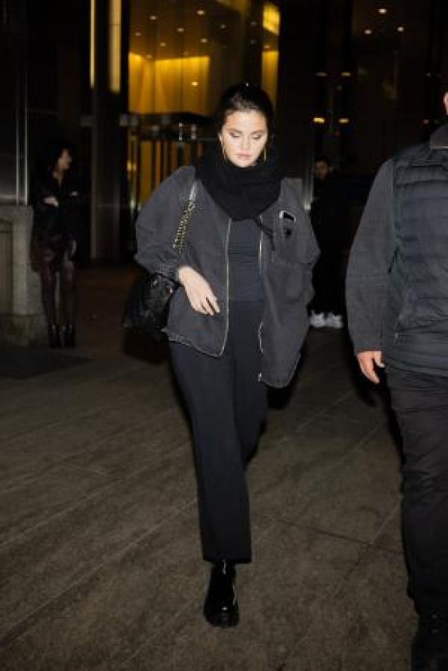 Selena Gomez dejando a Nobu en Nueva York