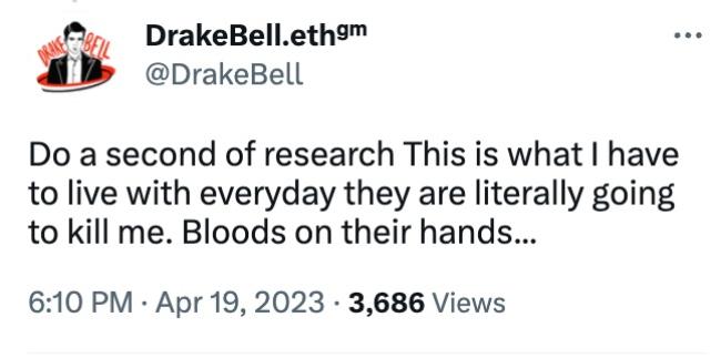 Bell dijo que los trolls tendran sangre en las manos