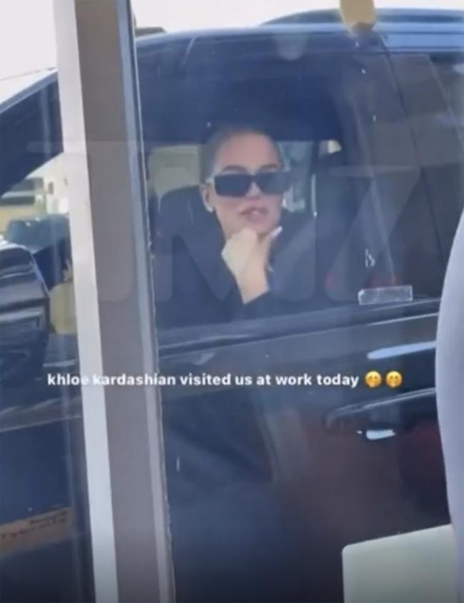 Khloe Kardashian fue vista con Tristan Thompson en una carrera de McDonalds