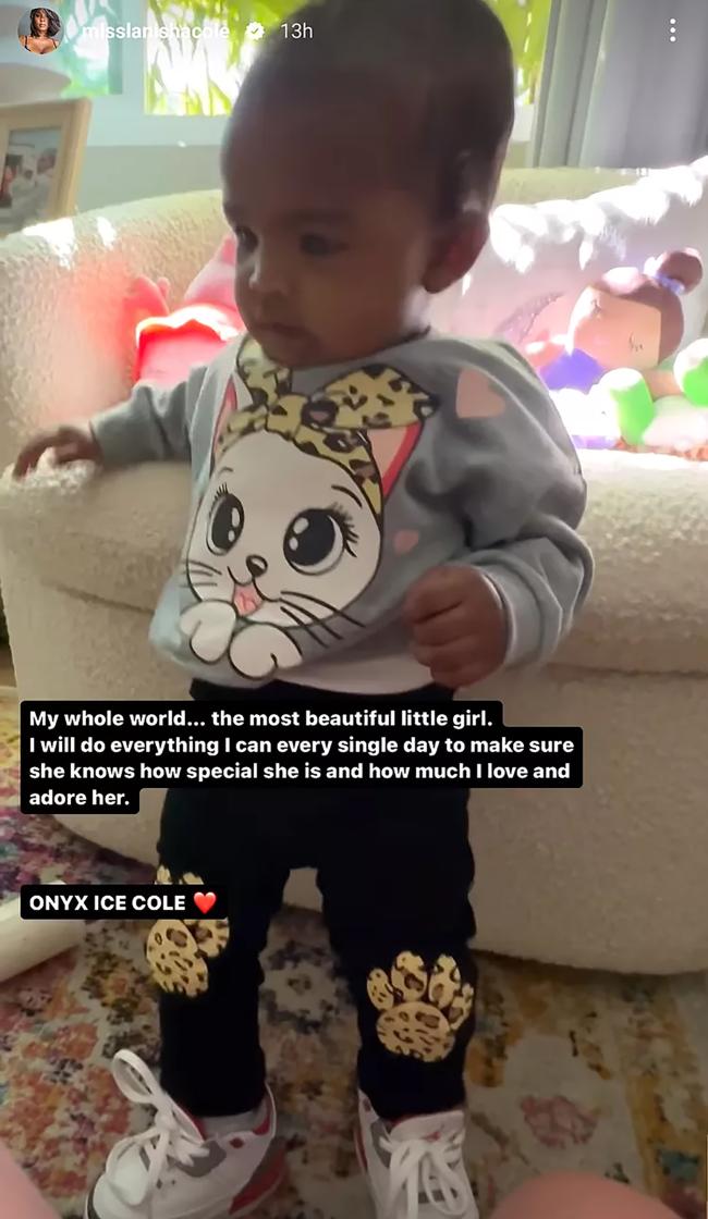 LaNisha Cole hablo sobre su hija especial de 7 meses en Instagram el jueves