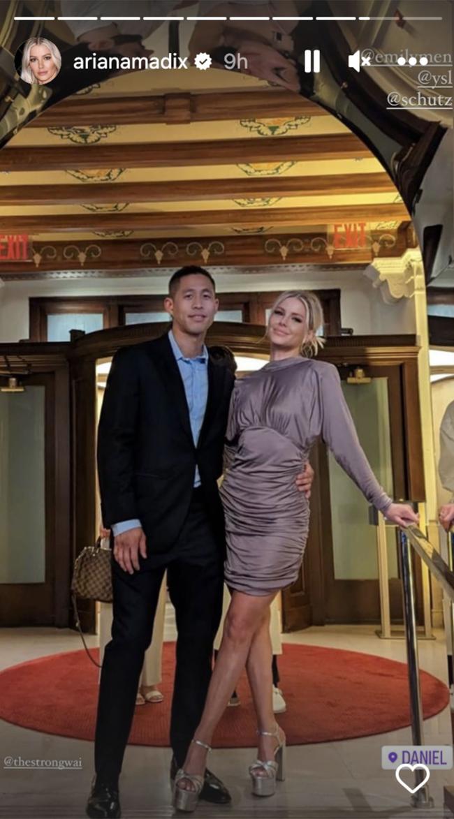 Ariana Madix y su novio Daniel Wai disfrutaron de una noche romántica en la ciudad de Nueva York el martes.