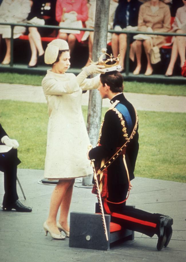 The Sword of State was also used during Charles 1969 investiture as Prince of Wales
