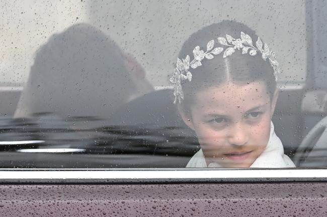 La princesa Charlotte viajó en el carruaje con sus hermanos y padres.