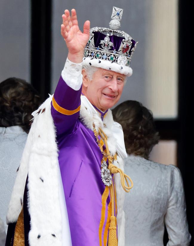 El rey Carlos el día de la coronación.