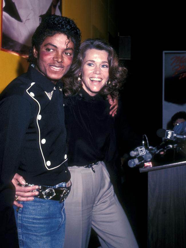La estrella de “Book Club” recordó que la cantante de “Thriller” la visitó en el set de “On Golden Pond”.