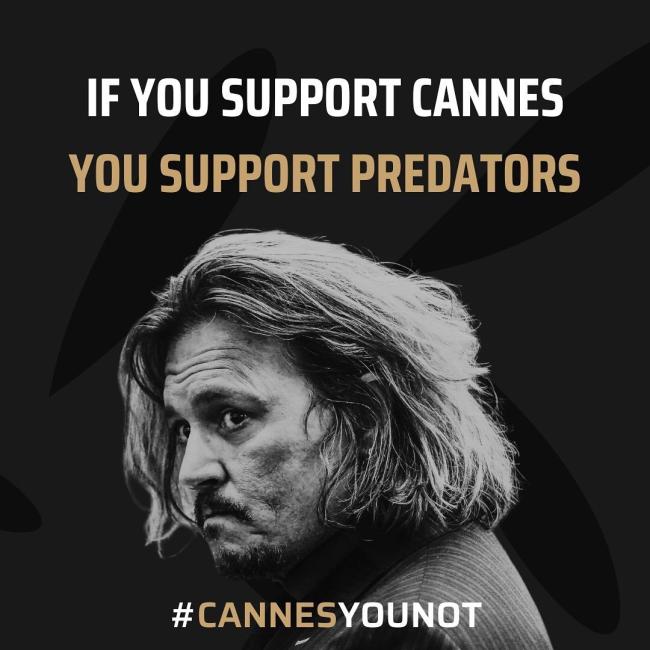 La amiga cercana de Amber Heard, Eve Barlow, publicó una serie de imágenes en protesta por la aparición de Depp el martes en el Festival de Cine de Cannes.